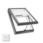 VELUX 25 1/2" x 37 1/2" Curb Mount Manual Venting Skylight VCM 2234 with Solar Shade