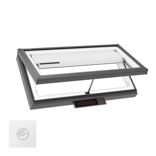 VELUX 49 1/2" x 25 1/2" Curb Mount Solar Venting Skylight VCS 4622 with Solar Shade